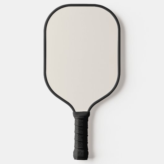 Neutral Beige fette Script Monogram und Name Pickleball Schläger (Rückseite)