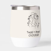 Neutral Beige Floral Couple (Rechts)