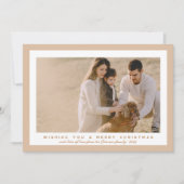 Neutral Beige Foto Stilvoll Boho Weihnachten (Vorderseite)