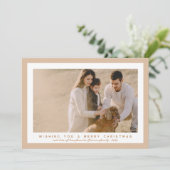 Neutral Beige Foto Stilvoll Boho Weihnachten (Stehend Vorderseite)
