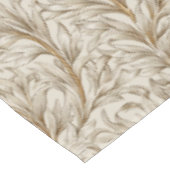 Neutral Beige Gold Botanical Leaf William Morris Tischdecke (Schrägansicht)