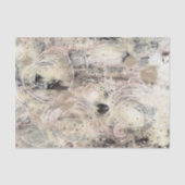 Neutral Beige Gray Abstract Decoupage Tissue Paper Seidenpapier (Vorderseite)