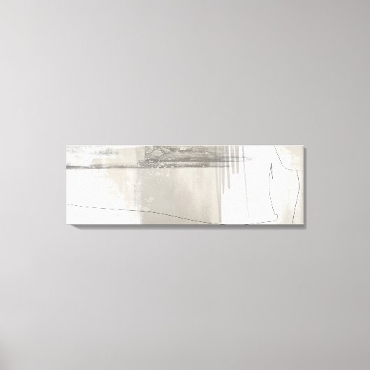 Neutral Beige Gray Modernes Minimalistisches Abstr Leinwanddruck (Vorderseite)