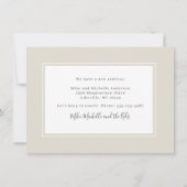 Neutral Beige Home Sweet Home We've Moved Ankündigung (Rückseite)