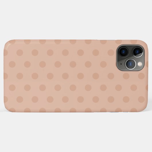 Neutral Beige Polka Dot Case-Mate iPhone Case (Rückseite (Horizontal))