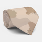 Neutral Beige Shades Krawatte (Gerollt)