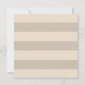 Neutral Beige Starfish Beach Hochzeit Einladung (Rückseite)