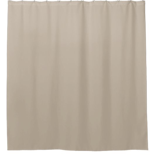 Neutral Beige - Tan - Braune Farbe 035-75-06 Duschvorhang (Vorderseite)