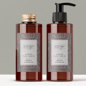 Neutral Beige Taupe Boho Waterproof Product Label Lebensmitteletikett