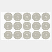 Neutral Beige Waterproof Daycare Baby Bottle Etiketten (Blatt)