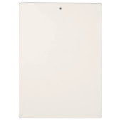 Neutral Beruflich Simple Monogram Minimalistisch Klemmbrett (Rückseite)