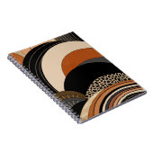 Neutral Black Orange Modern Boho Notizblock (Rechte Seite)