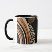 Neutral Black Orange Modern Boho Tasse (Links)