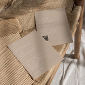 Neutral-Blush Minimalistisch Boho QR-Hochzeit Einladung