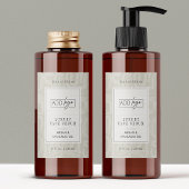 Neutral Bohemian Beige Waterproof Product Label Lebensmitteletikett