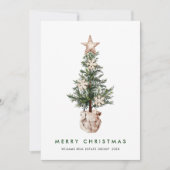 Neutral Bohemische Weihnachtsbaumfirma Feiertagskarte (Vorderseite)