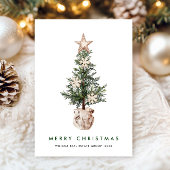 Neutral Bohemische Weihnachtsbaumfirma Feiertagskarte