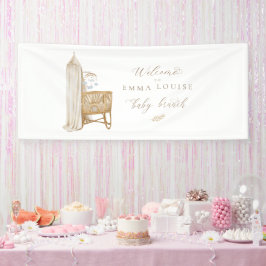 Neutral Boho Baby Brunch Banner