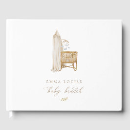 Neutral Boho Baby Brunch Gästebuch