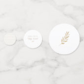 Neutral Boho Baby Brunch Konfetti (Rückseiten)