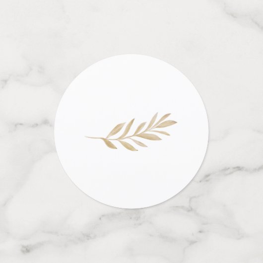 Neutral Boho Baby Brunch Konfetti (Klein Vorderseite)