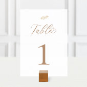 Neutral Boho Baby Brunch Tischnummer