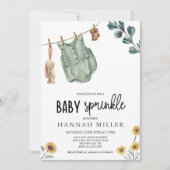 Neutral Boho | Baby Sprinkle Einladung (Vorderseite)