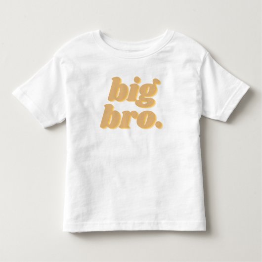 Neutral Boho "big bro" Matching Geschwister Kleinkind T-shirt (Vorderseite)