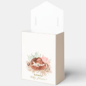 Neutral Boho Cactus Cowboy Hat Baby Shower Geschenkschachtel (Offen)