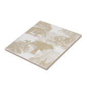 Neutral Boho Jungle Animals Safari Chinoiserie Fliese (Seite)