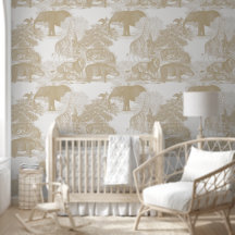 Neutral Boho Jungle Animals Safari Chinoiserie