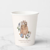 Neutral Boho Kinderzimmer Baby Dusche Pappbecher (Vorderseite)