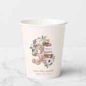 Neutral Boho Kinderzimmer Baby Dusche Pappbecher (Rückseite)