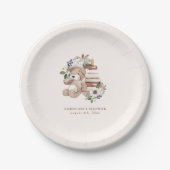 Neutral Boho Kinderzimmer Baby Dusche Pappteller (Vorderseite)