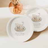 Neutral Boho Kinderzimmer Baby Dusche Pappteller