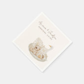 Neutral Boho Kinderzimmer Baby Dusche Serviette (Ecke)