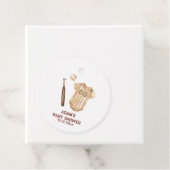 Neutral Boho Little Slugger Baseball Baby Shower Geschenkanhänger (Beispiel)