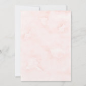 Neutral Boho Pink Peony Couples Dusche Einladungen (Rückseite)