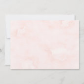 Neutral Boho Pink Peony Pampas Probe Dinner Einladung (Rückseite)