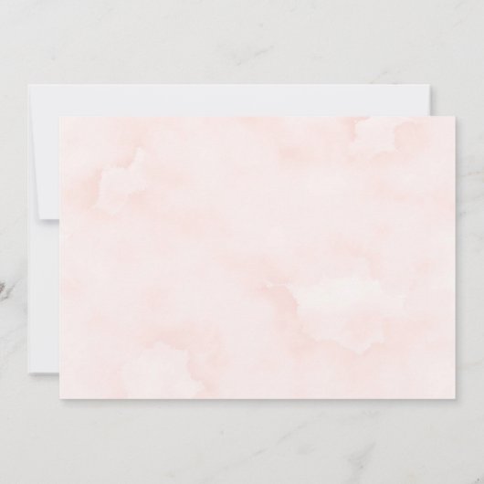 Neutral Boho Pink Peony Pampas Probe Dinner Einladung (Rückseite)