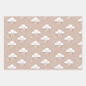 Neutral Boho Rainbow Baby Geschenkpapier Set (Vorderseite 3)