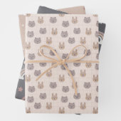 Neutral Boho Rainbow Baby Geschenkpapier Set (Beispiel)