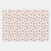 Neutral Boho Rainbow Baby Geschenkpapier Set (Vorderseite)