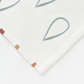 Neutral Boho Rainbow Milestone Fleecedecke (Ecke)