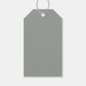 Neutral Boho Safari Babydusche Geschenkanhänger (Rückseite)