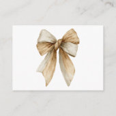 Neutral Boho Teddy Bärenbücher für Babydusche Begleitkarte (Rückseite)