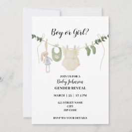 Neutral-Boho-Themen Einladung