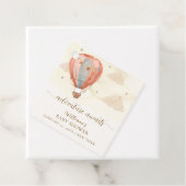 Neutral Boho Vintag Heißluftballon Babydusche Geschenkanhänger (Beispiel)