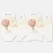 Neutral Boho Vintag Heißluftballon Babydusche Geschenkschachtel (Ungeklappt)