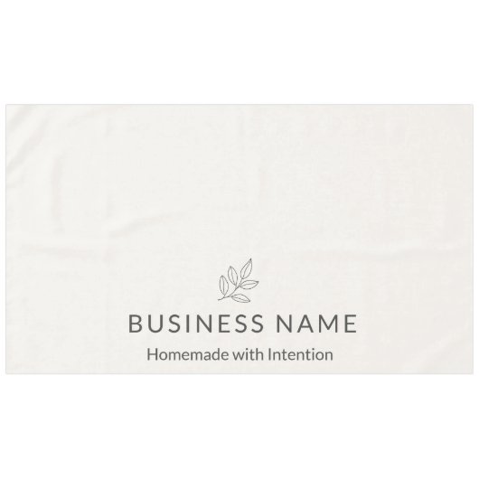Neutral Botanical Logo Display Minimalist  Tischdecke (Vorderseite (Horizontal))